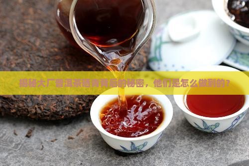 大厂普洱茶如何晒青