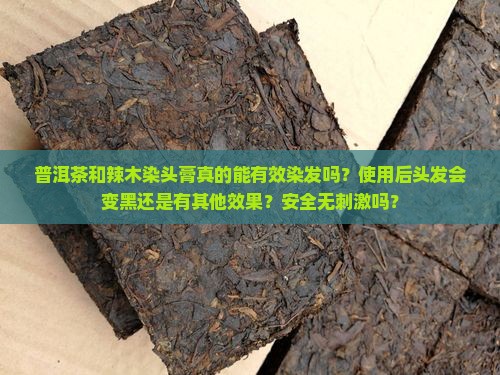 普洱茶辣木染头膏