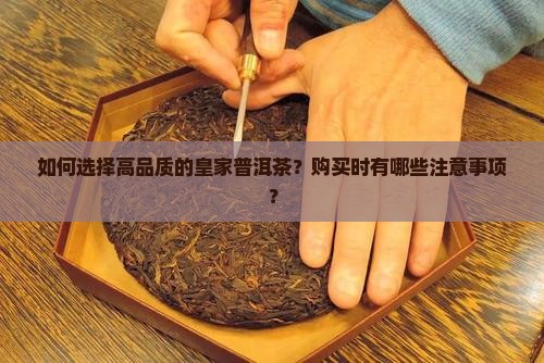 购买藏的皇家普洱茶