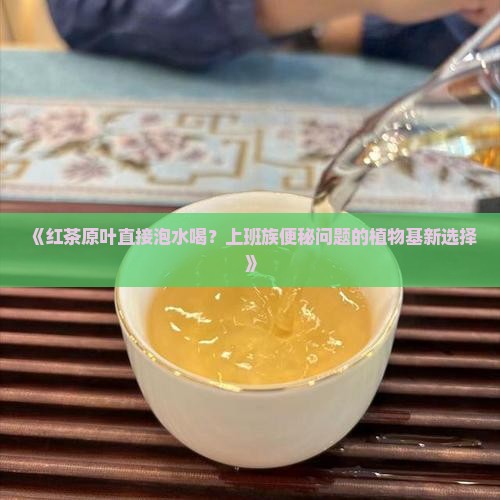 红茶原叶直接泡水喝