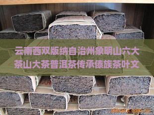 西双版纳象明山普洱茶