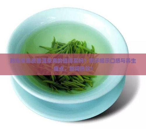 胖东来陈皮普洱茶测评