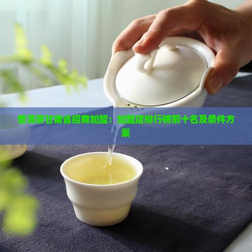 普洱茶甘肃省招商加盟