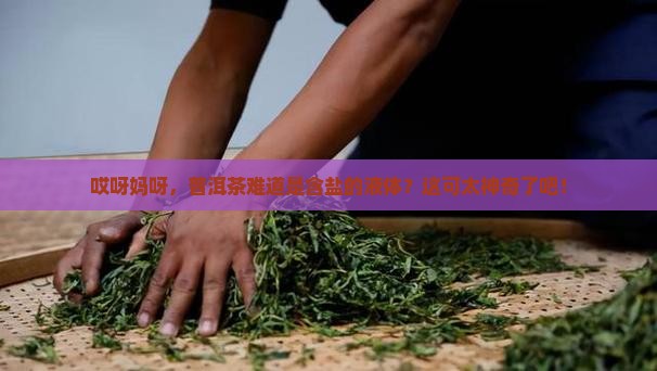 普洱茶是不是含盐性液体