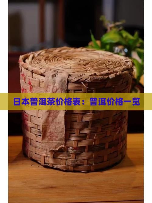 日本普洱茶价格表