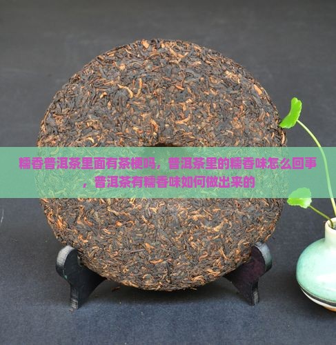 糯香普洱茶里面有茶梗