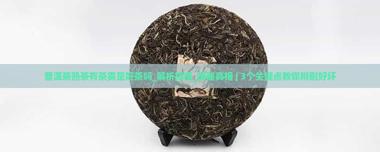 普洱茶熟茶有茶雾是好茶吗