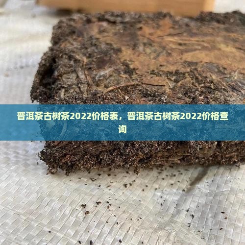 普洱茶古树茶2022价格