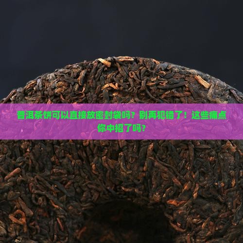 普洱茶饼可以直接放密封袋吗