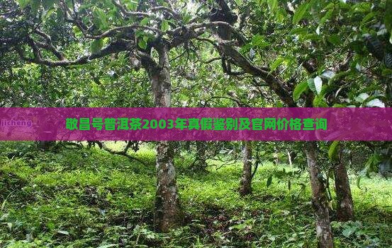 敬昌号普洱茶2003