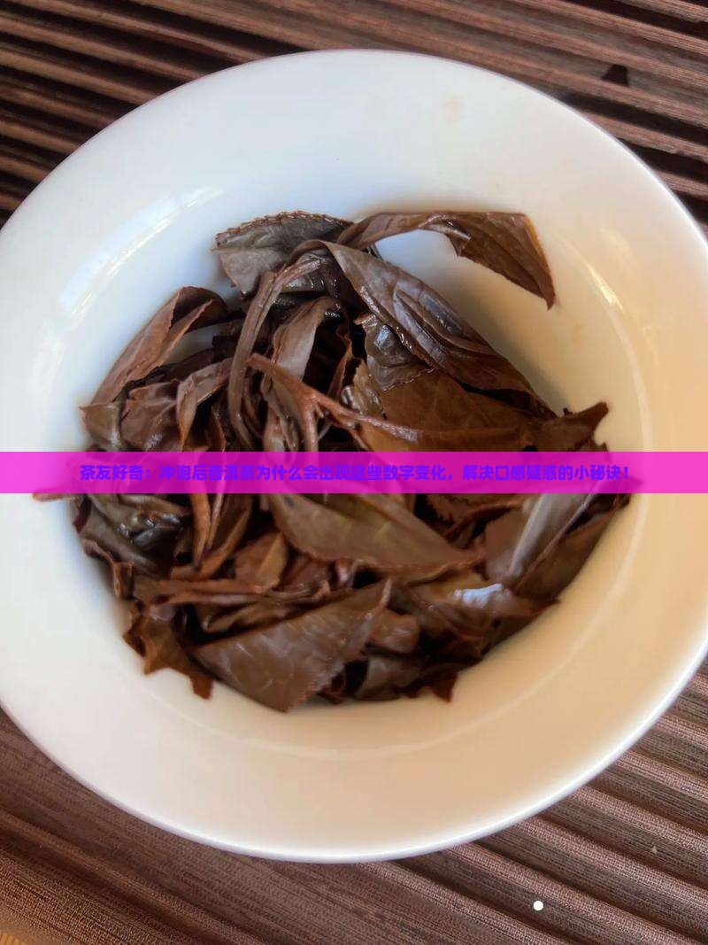 冲泡后的普洱茶