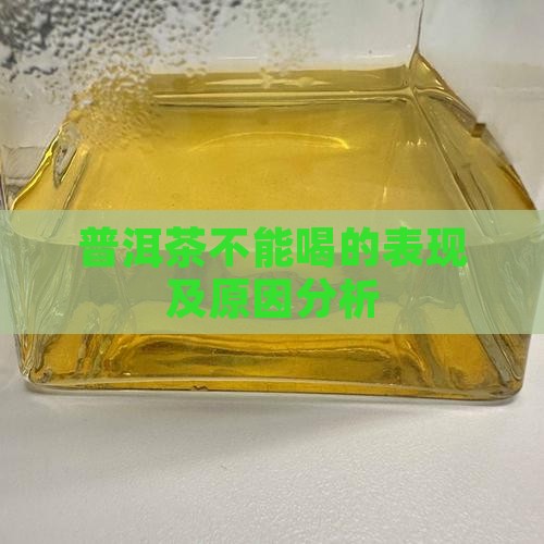 普洱茶不能喝的表现