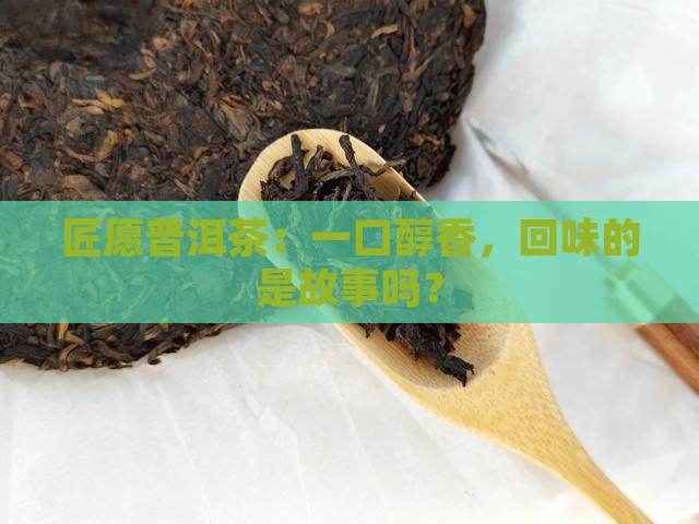 匠愿普洱茶官方旗舰店