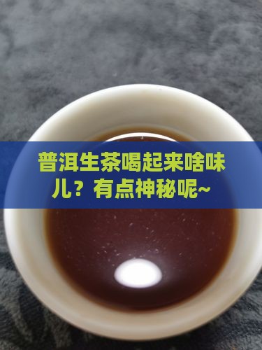 普洱茶生茶味道怎么样啊