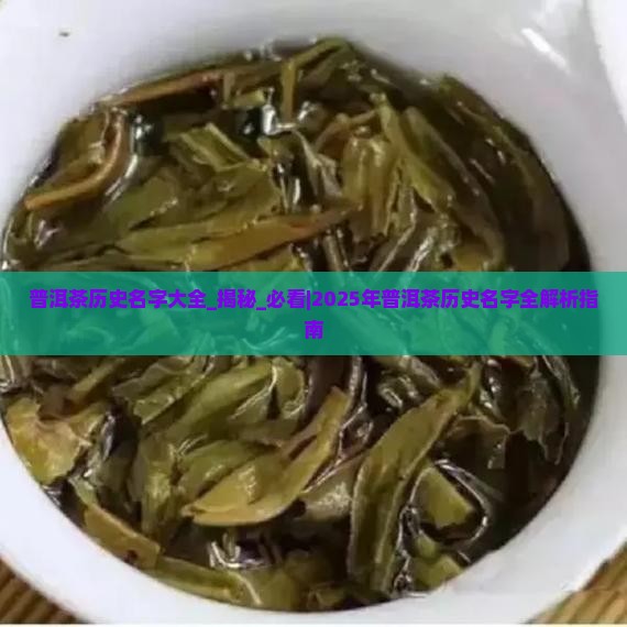 普洱茶历史名字大全