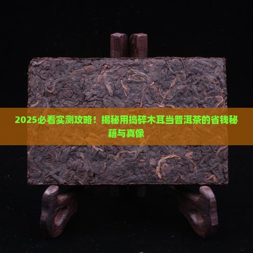 把木耳捣碎当普洱茶喝