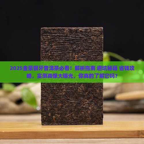 金豪银牙普洱茶
