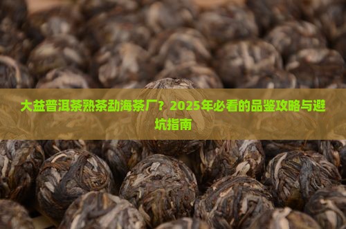 大益普洱茶熟茶勐海茶厂