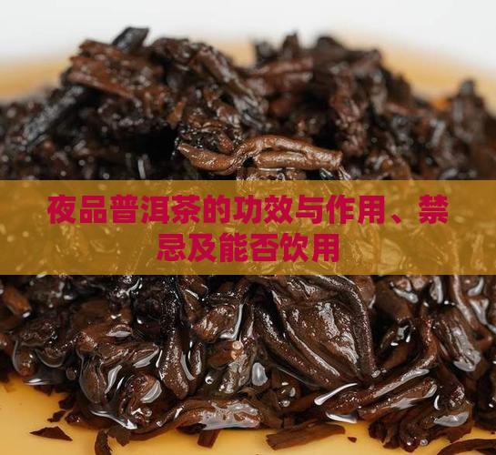 夜品普洱茶的功效