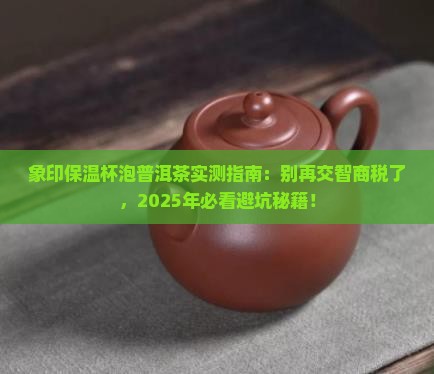 象印保温杯能泡普洱茶吗