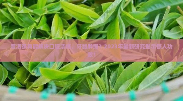 普洱茶对口腔的功效