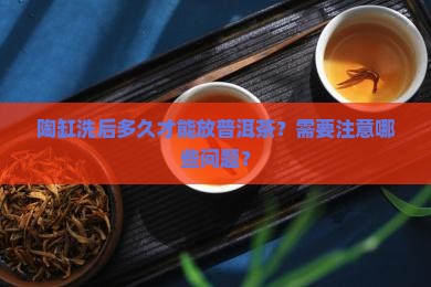 陶缸洗后的久可以放普洱茶