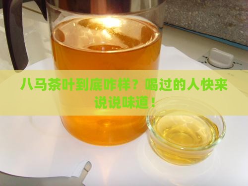 八马茶叶好喝吗八马茶叶好不好