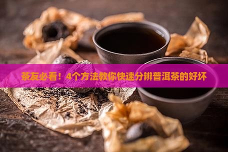 普洱茶也有好坏之分