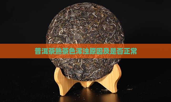 普洱茶熟茶色浑浊