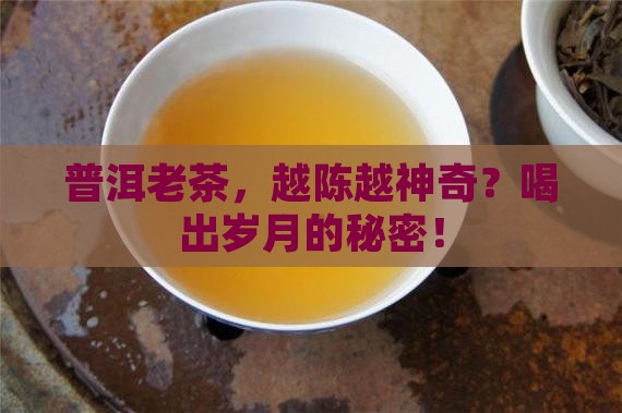 普洱茶老茶功效与作用