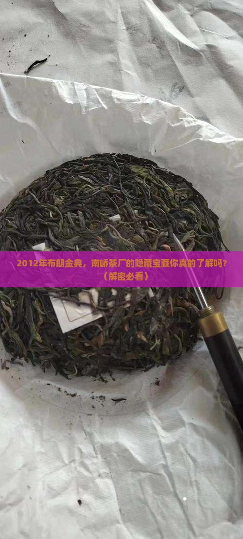 南峤茶厂2012年布朗金典