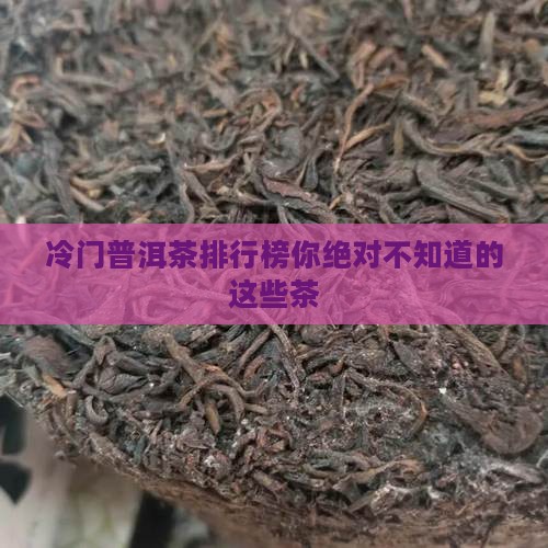 冷门普洱茶排行榜