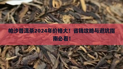 帕沙普洱茶2024年价格