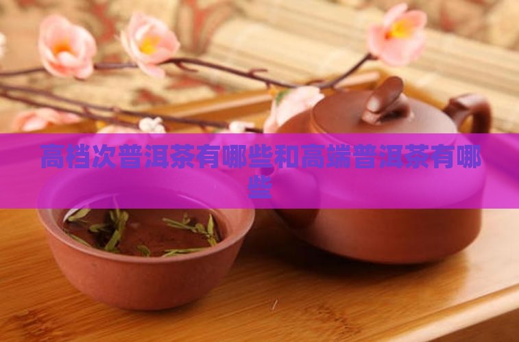 高档次普洱茶有哪些