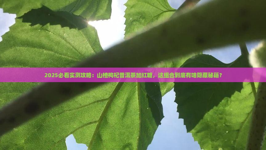 山楂枸杞普洱茶加红糖能喝吗