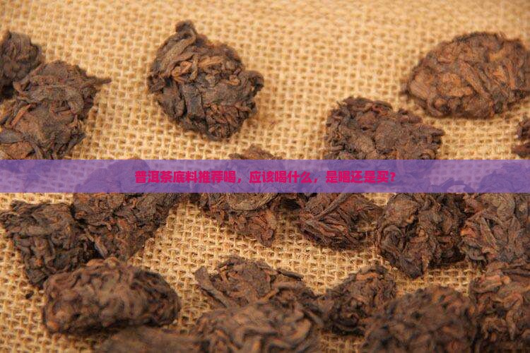普洱茶底料推荐喝