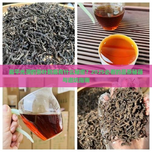 扁平光滑的茶叶