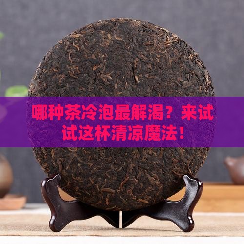什么茶冷泡好喝