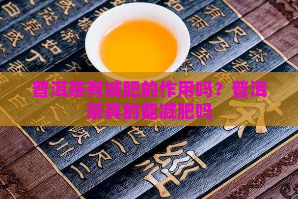 普洱茶有减肥的作用
