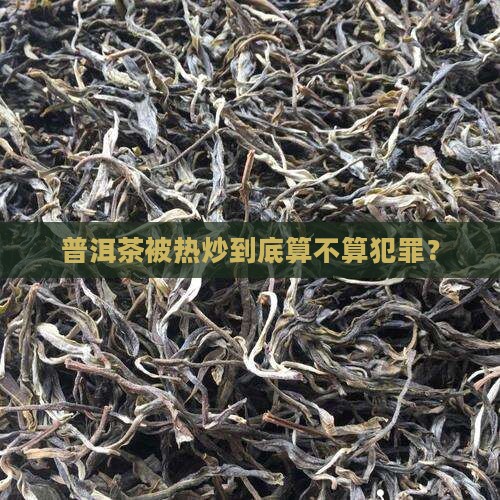 普洱茶炒作犯罪吗