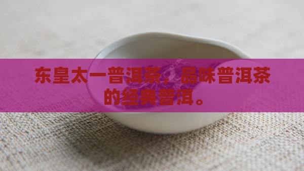 东皇太一普洱茶