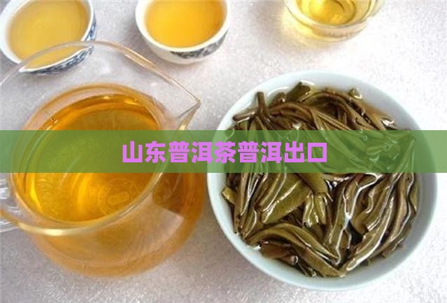 山东出口普洱茶品牌