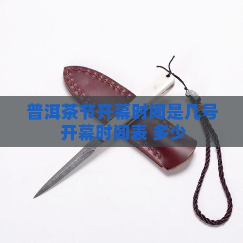 普洱茶节开幕时间