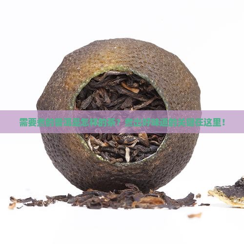需要煮的普洱是