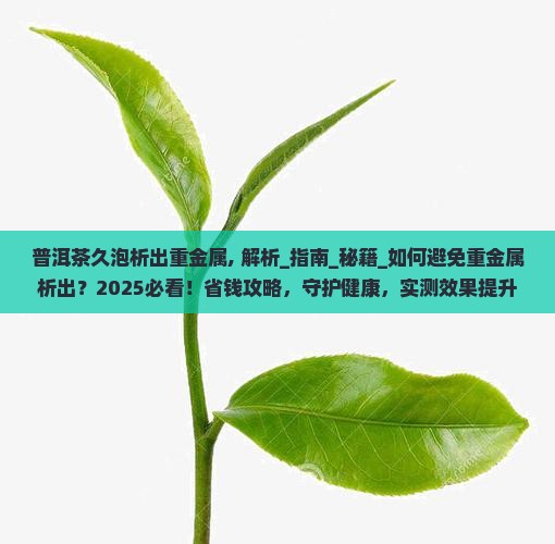 普洱茶久泡析出重金属