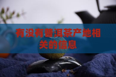 有没有普洱茶产地相关的信息