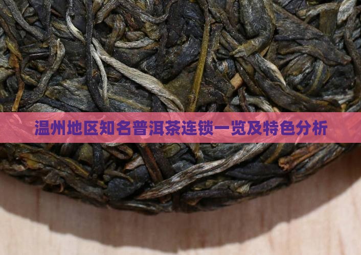 温州地区知名普洱茶连锁一览及特色分析