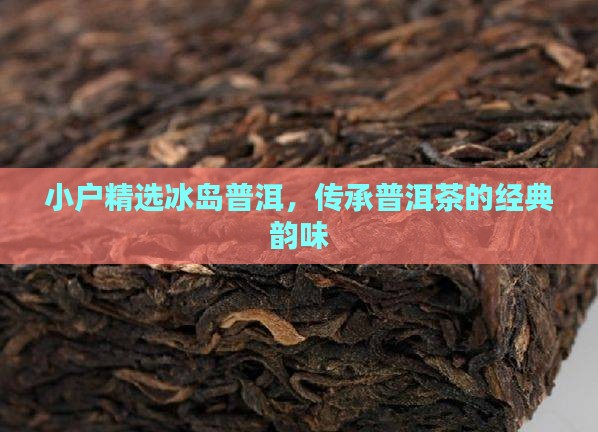 小户精选冰岛普洱，传承普洱茶的经典韵味