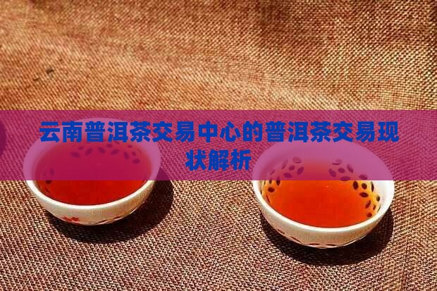云南普洱茶交易中心的普洱茶交易现状解析