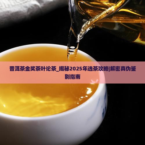 普洱茶金奖茶叶论茶